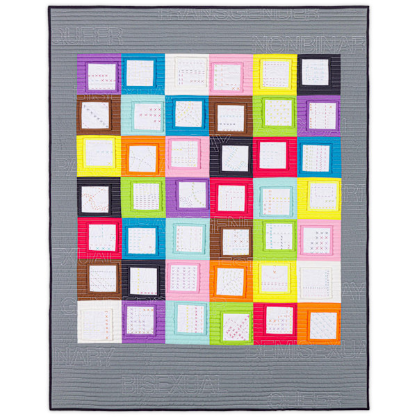 Progress Pride Tiny Quilt Sketches by Ben Millett, Image 1.