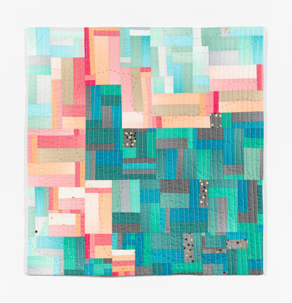 Ombré Improv 1 (Teal Peach) by Ben Millett, Image 1.