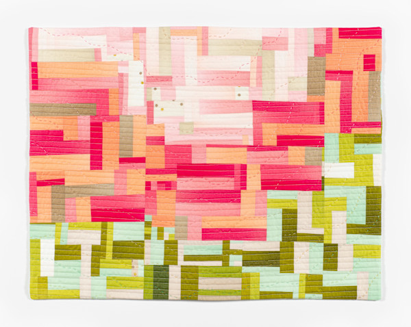 Ombré Improv 5 (Peach Olive) by Ben Millett, Image 1.