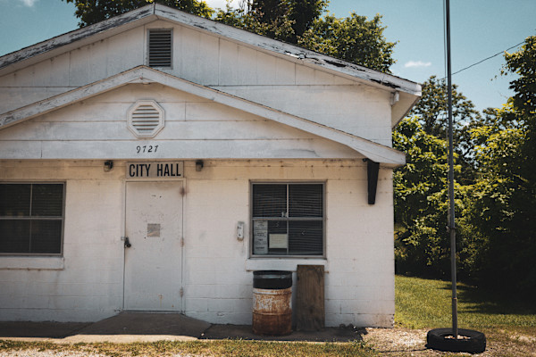 City Hall in Big Flat, Arkansas by Marjorie Parker, Image 1.
