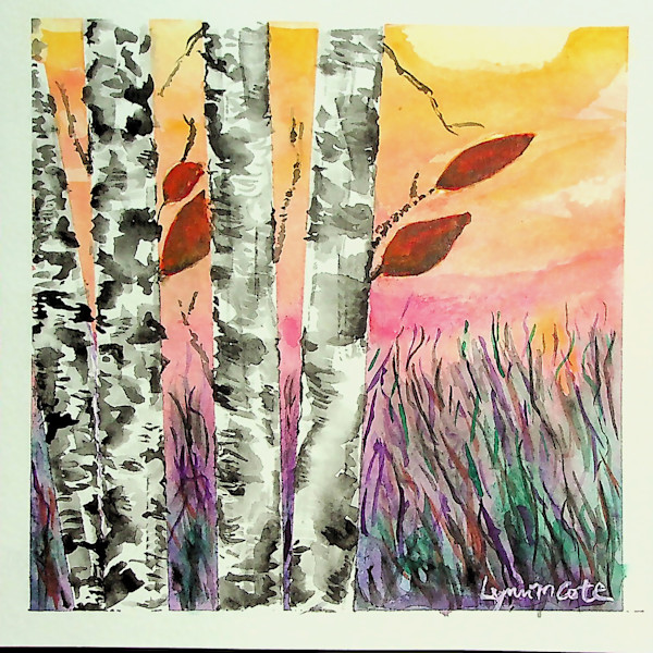Autumn Birches by Lynn Cote, Image 1.