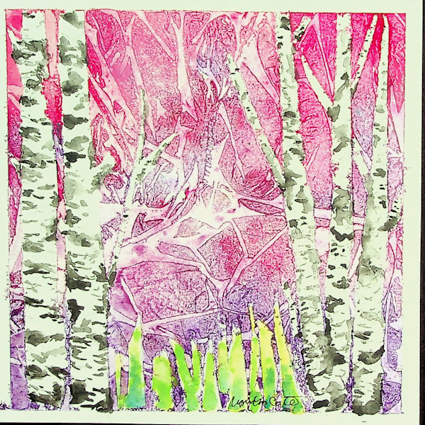 Birches in Spring by Lynn Cote, Image 1.