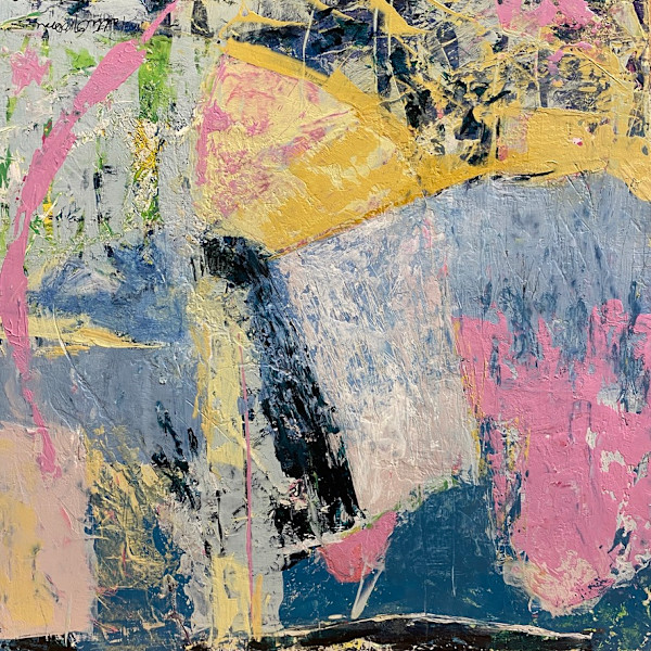 Pink Blue and Yellow Texture by Patti Groome, Image 1.