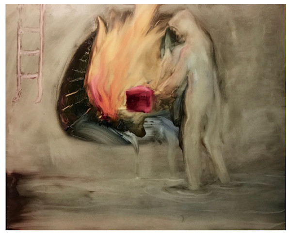 Peasant Pouring Gas on a Fire, 2017 by Ethan Garton, Image 1.