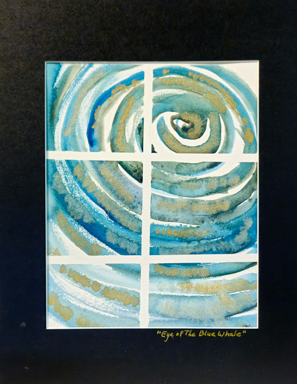 "EYE OF THE BLUE WHALE" by Glenna Cain, Image 1.
