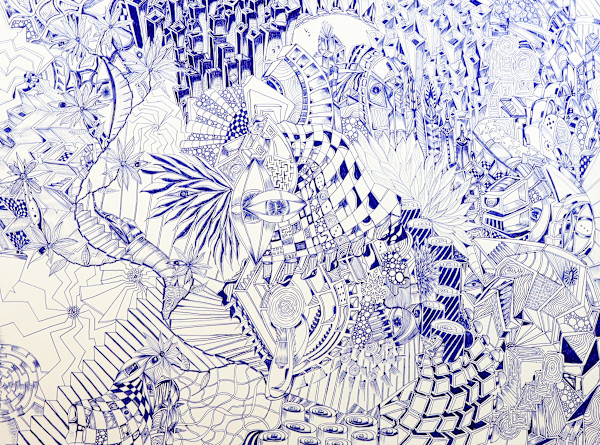 Blue Mirror 1 by Sam Noten - Samantha V.P. Noten, Image 1.