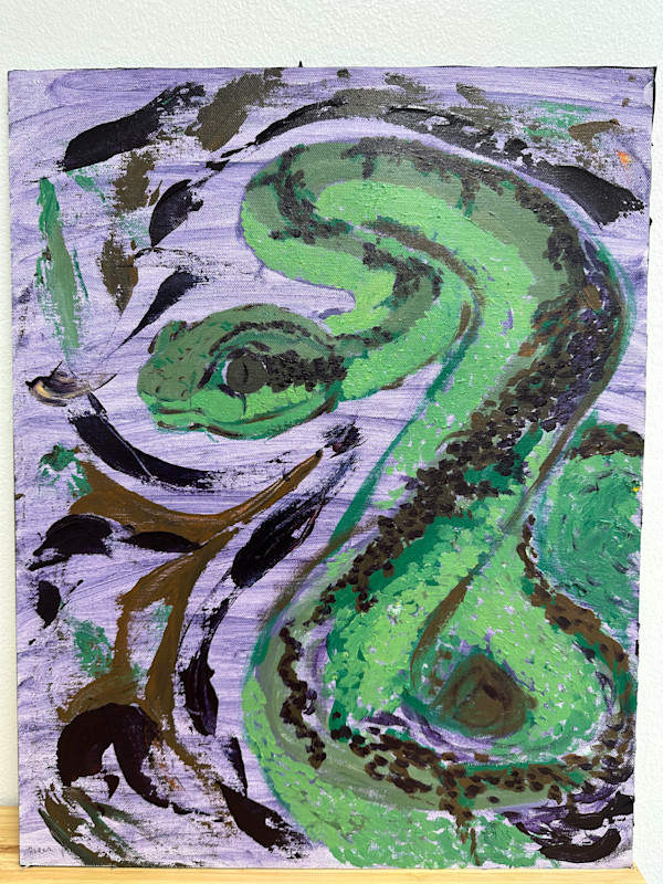 Pala Polonga (Sri Lankan Green Pit Viper) by Amanda Silva, Image 1.