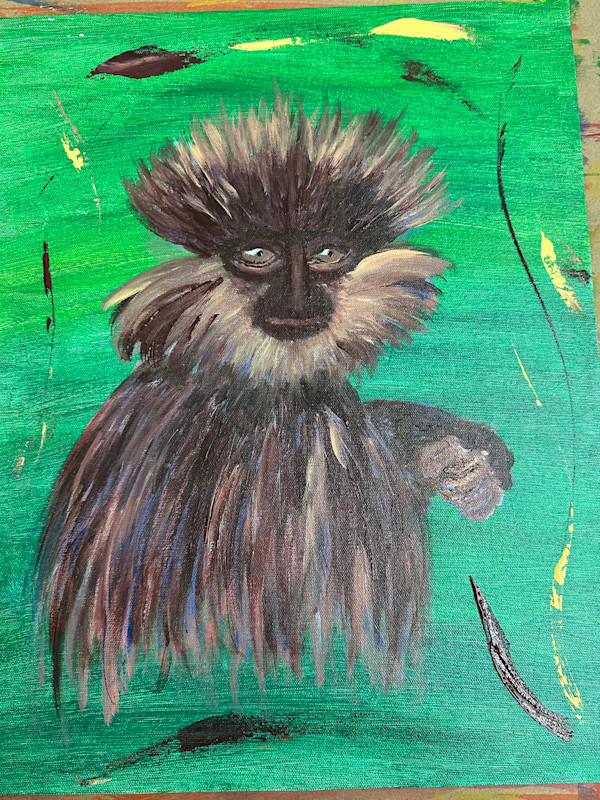 Kalu Wandura (Sri Lankan Purple-faced Langur) by Amanda Silva, Image 1.