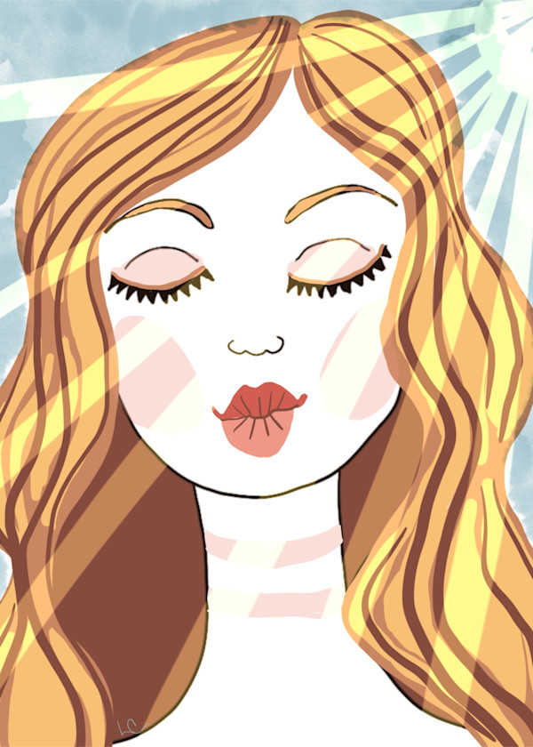 Sun-kissed mixed media artwork by Lisa Casineau by Lisa Casineau, Image 1.