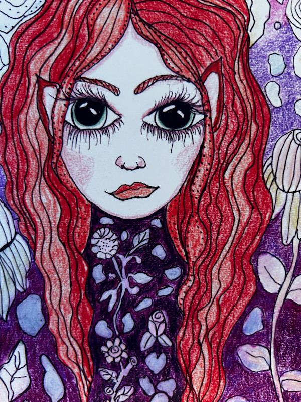 Purple Haze 5x7 art print of original art by Lisa Casineau by Lisa Casineau, Image 3.
