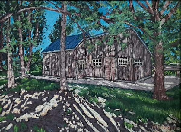 Dance of Sunlight and Shadow around Tom Thomson's Shack by Abra Bergen, Image 1.