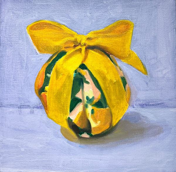 Wrapped In Blossoms: Yellow Bow by Ariel Davis, Image 1.