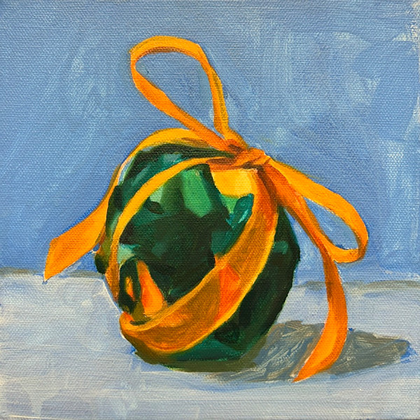 Wrapped In Blossoms: Orange Bow by Ariel Davis, Image 1.