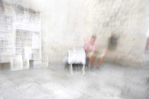 Old man paints by Sonja Wrethman Behrens, Image 1.