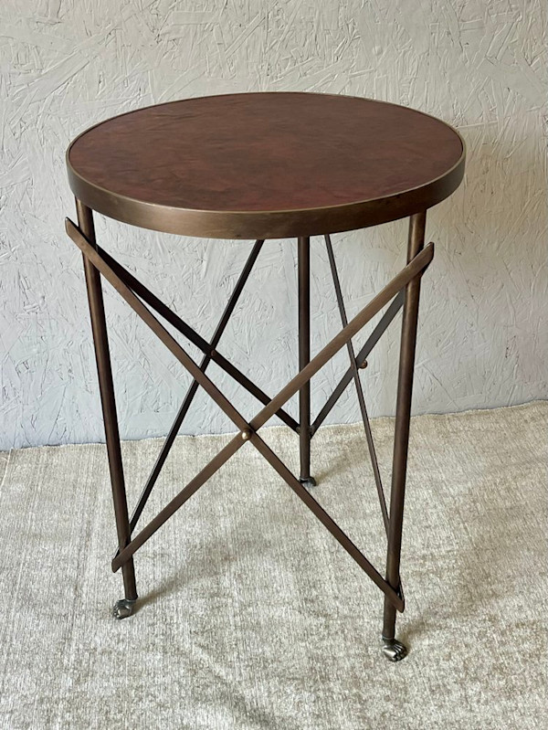 Clawfoot Table Leather Top by reworksHome, Image 1.
