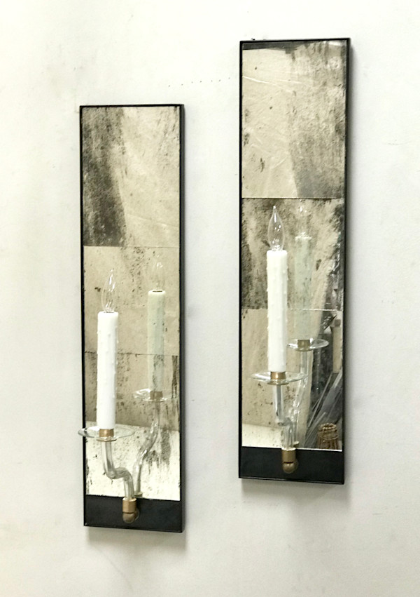 antique mirror sconce, Image 1.