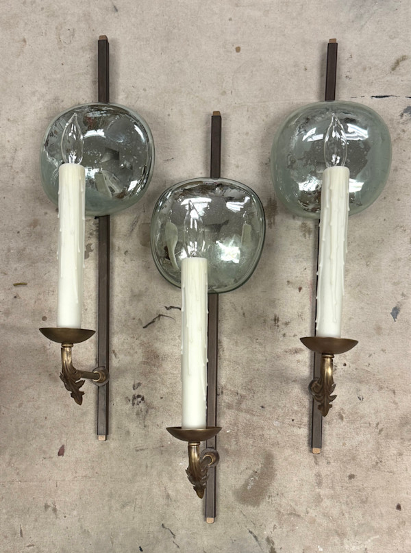 mercury glass sconces, Image 1.