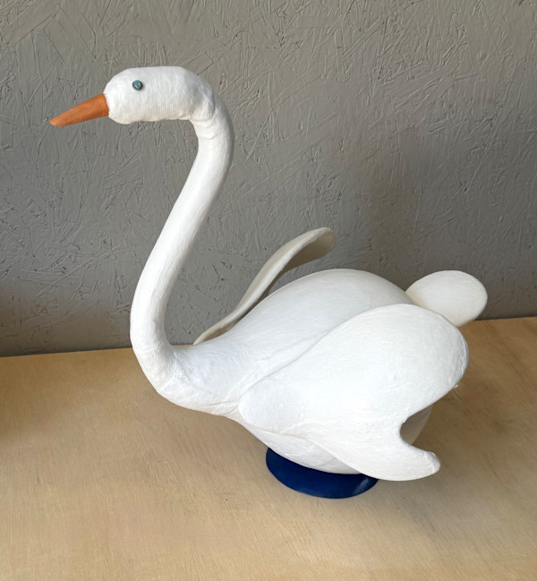 Plaster Gourd Swan by reworksHome, Image 1.