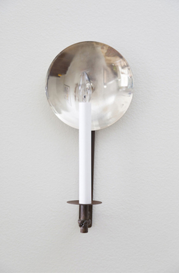 Nickel Disc Sconce by reworksHome, Image 1.