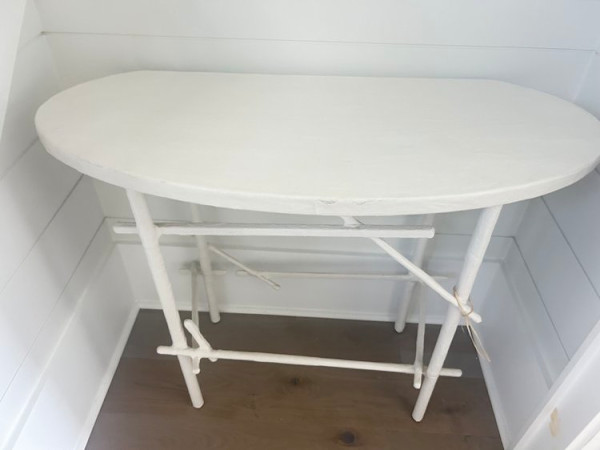 Plaster Demilune Console by reworksHome, Image 1.