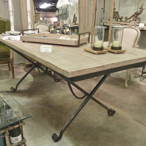 X-Leg Dining Table by reworksHome, Image 1.