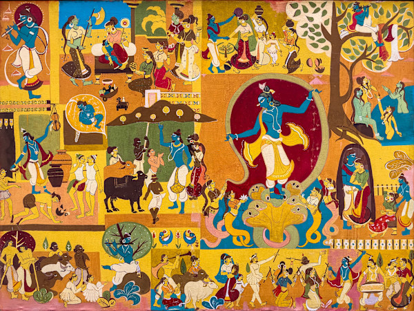 Krishna Lila (Story of Krishna) by Ela Shah, Image 1.