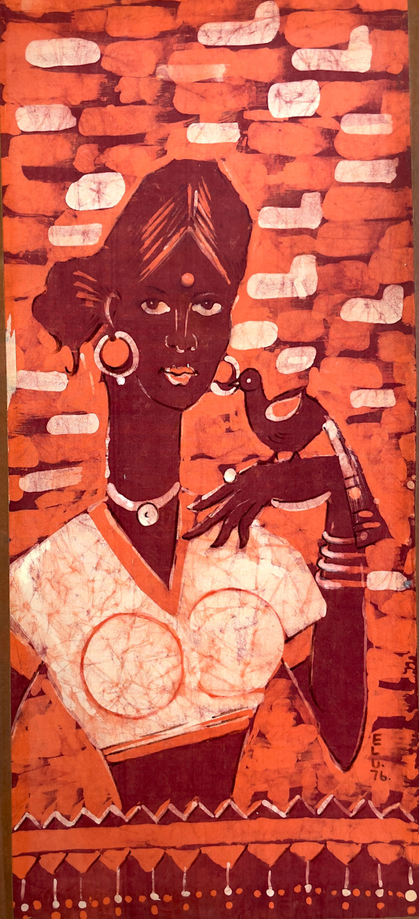 lady with a bird by Ela Shah, Image 1.