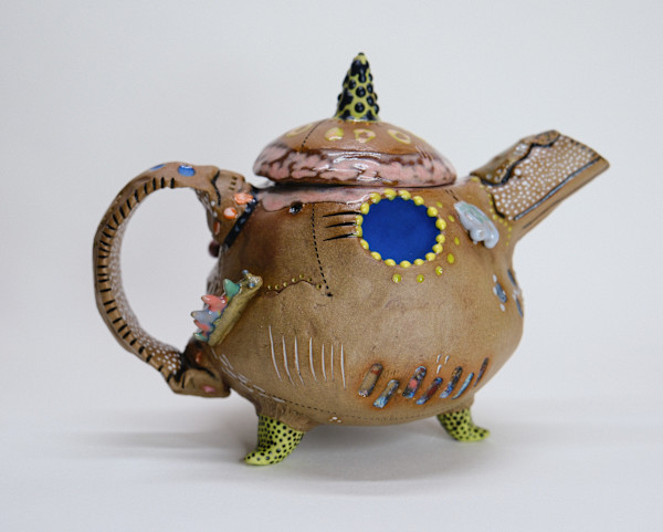 Hand Built Tea Pot by Danielle Bourland, Image 2.