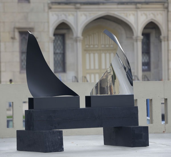 Bushnell Plaza Sculpture Garden, Hartford, CT (Gestures Yin & Yang) by Joe Gitterman