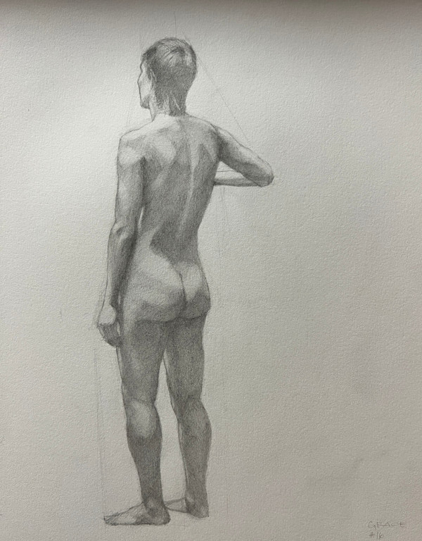 Female Standing Back Pose by Maura Rogers, Image 1.