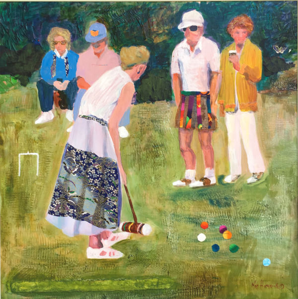 Croquet Anyone? by Kay Hornick