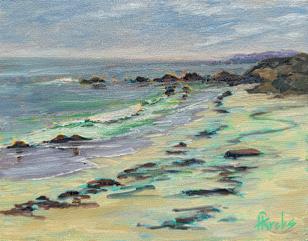 Misty Morning at Spanish Bay by Frances Krebs