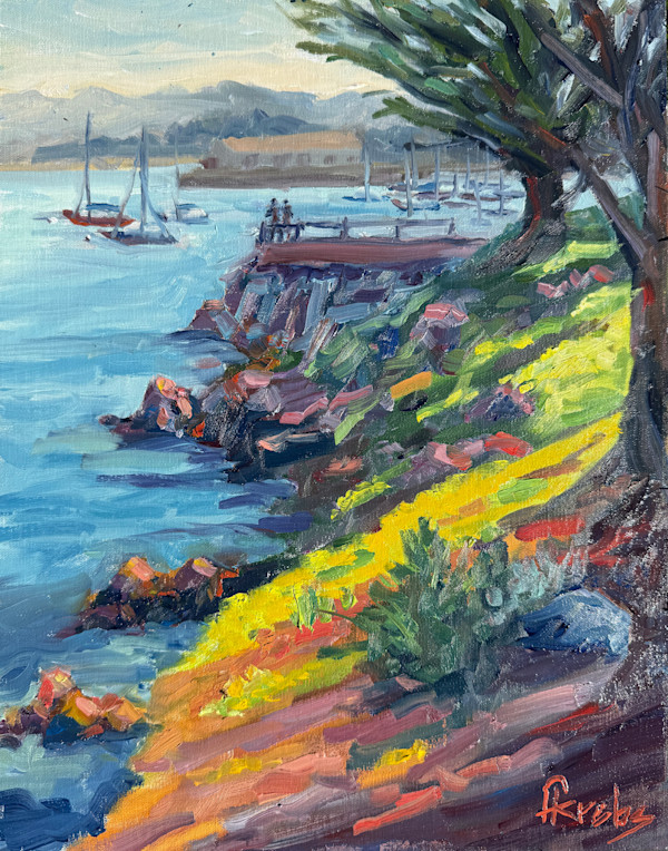 Cheery Morning, Monterey Harbor by Frances Krebs, Image 1.