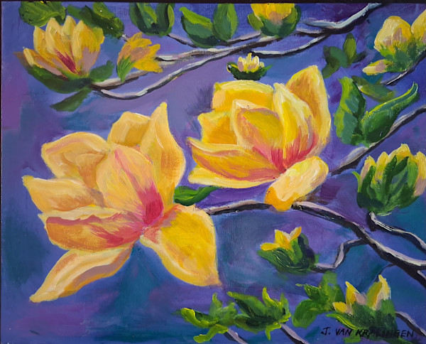 Yellow Magnolias by Joan van Kralingen, Image 1.