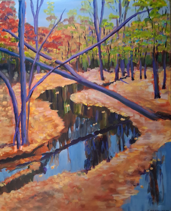 Fallen leaves, fallen tree by Joan van Kralingen, Image 1.