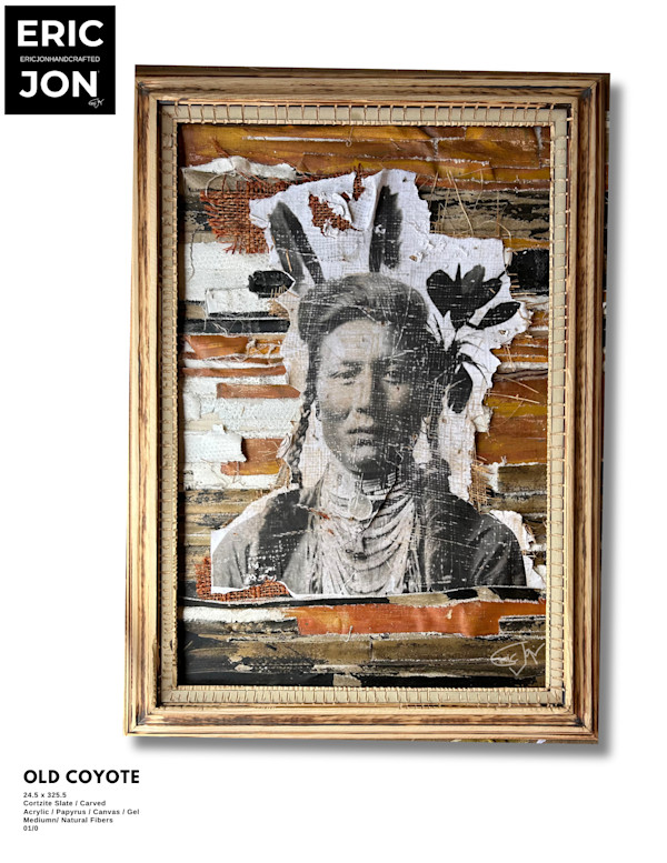 Old Coyote, Mixed Media, 24.5" x 32.5 by Eric Jon Boyd, Image 3.
