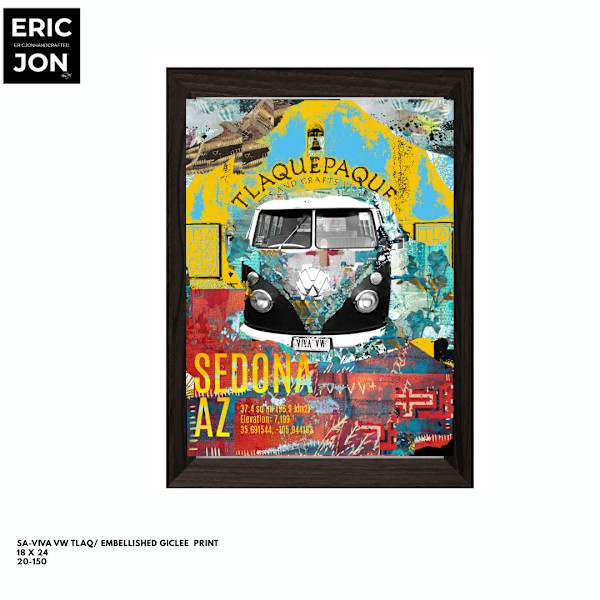 SA-VIVA VW TLAQ/ LE  embellished  giclee  print by Eric Jon Boyd, Image 1.