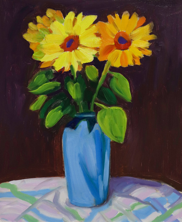 Sunny Day Sunflowers by Judy Kelly