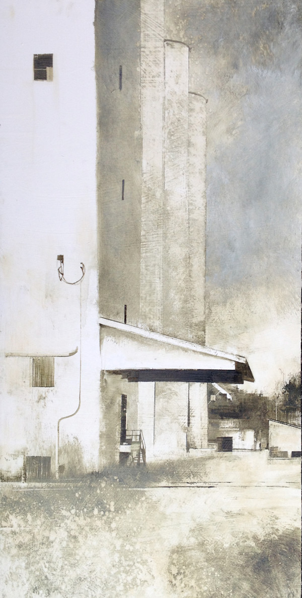 Loading Dock with Silos by Charlie Hunter, Image 1.