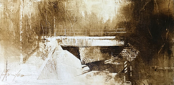 Abandoned Railroad Overpass (Study) by Charlie Hunter, Image 1.