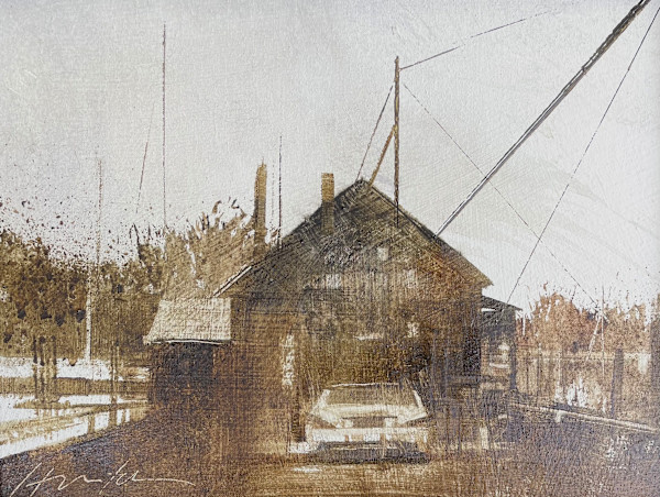 Engine Repair Shop (With Mercedes) by Charlie Hunter, Image 1.