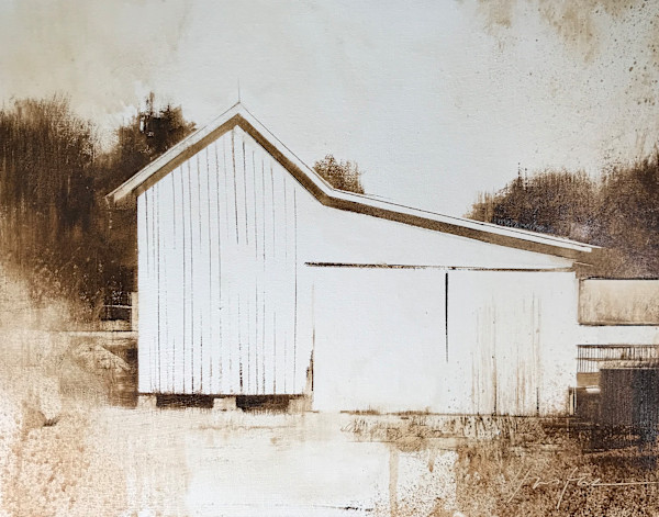 Corn Crib Side View by Charlie Hunter, Image 1.