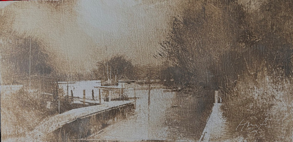 Storm Descending, Trappe Landing (Study) by Charlie Hunter