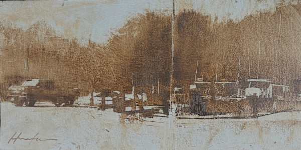 Morning at the Landing (Study) by Charlie Hunter, Image 2.