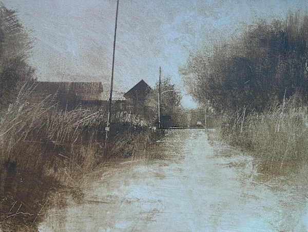 SUN SETTING ON A SIDE ROAD by Charlie Hunter, Image 2.