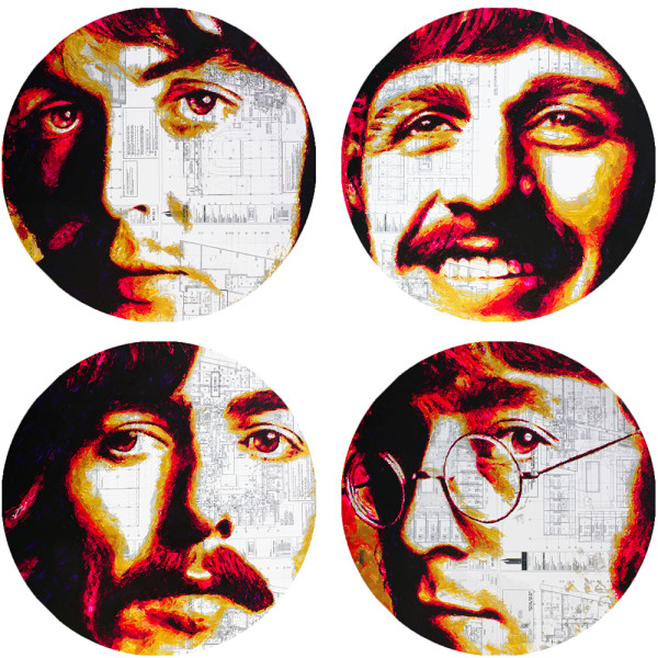 Beatles Circular x4 by HaviArt