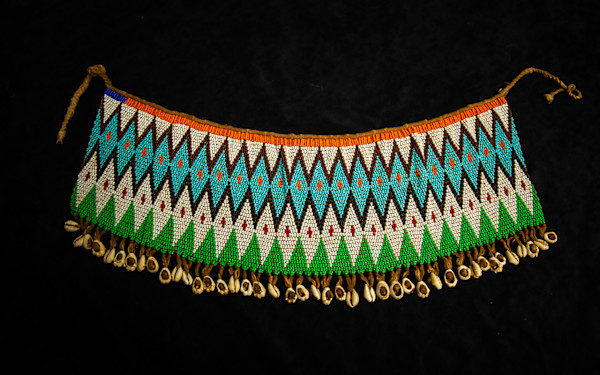 Untitled (Multicolored African Beaded Apron) by Artist Unknown