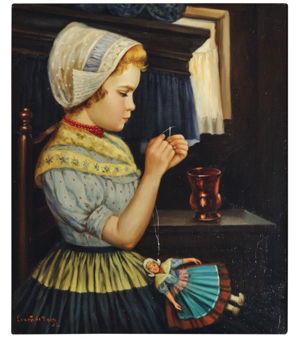 Threading a Needle by Ernest de Nagy