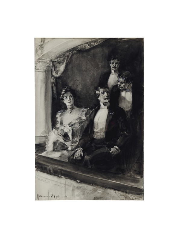 Conversation at the Opera by Walter Granville-Smith
