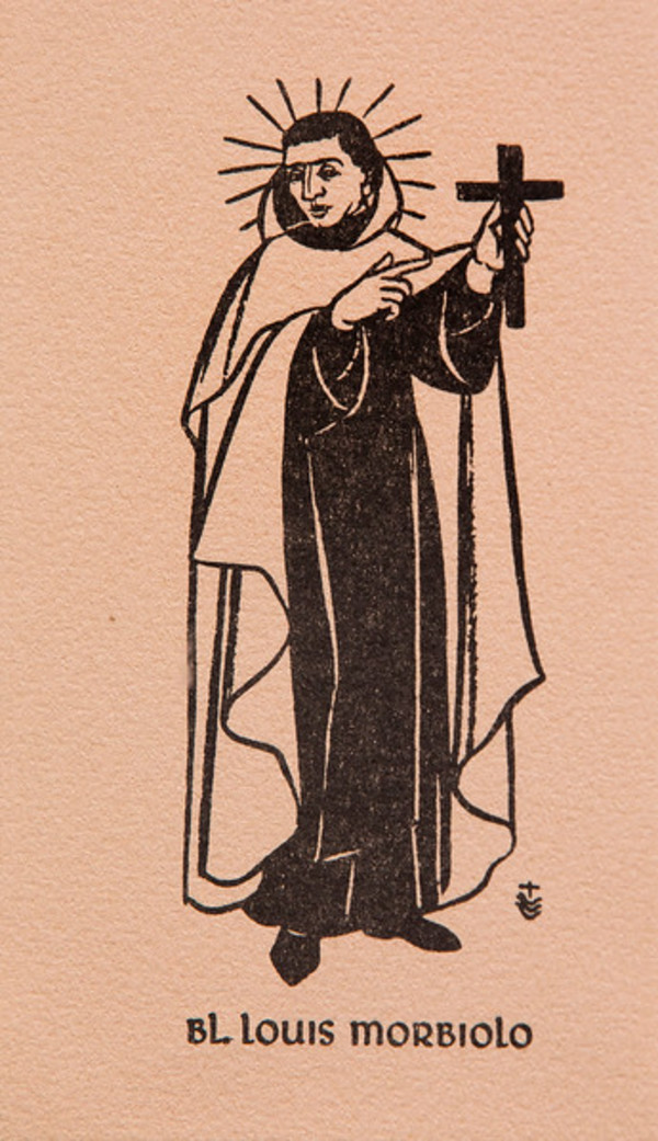 Untitled (Holy Cards--BL Louis Morbiolo) by Constance Mary Rowe also known as Sister Mary of the  Compassion, O.P.